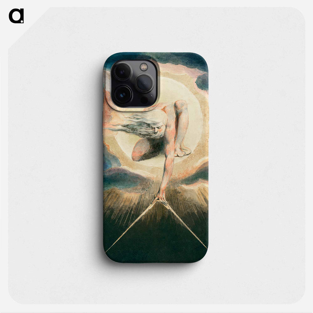 Ancient of Days Setting a Compass to the Earth - William Blake Phone Case.