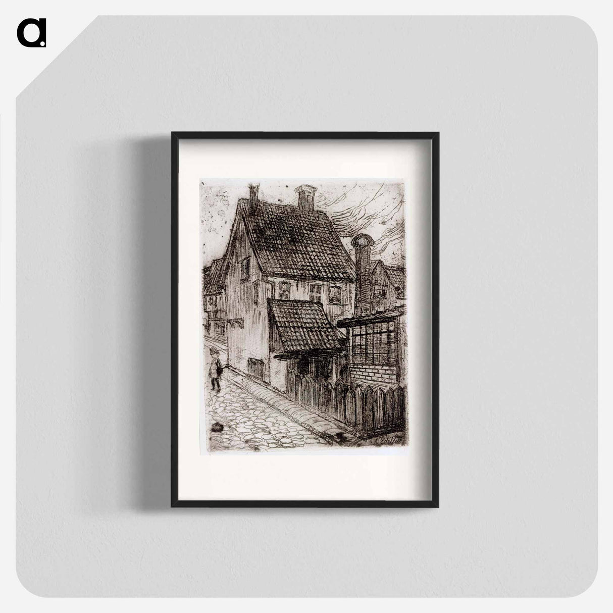 Katu meiningenissä thüringenissä - アルバート エーデルフェルト Poster.