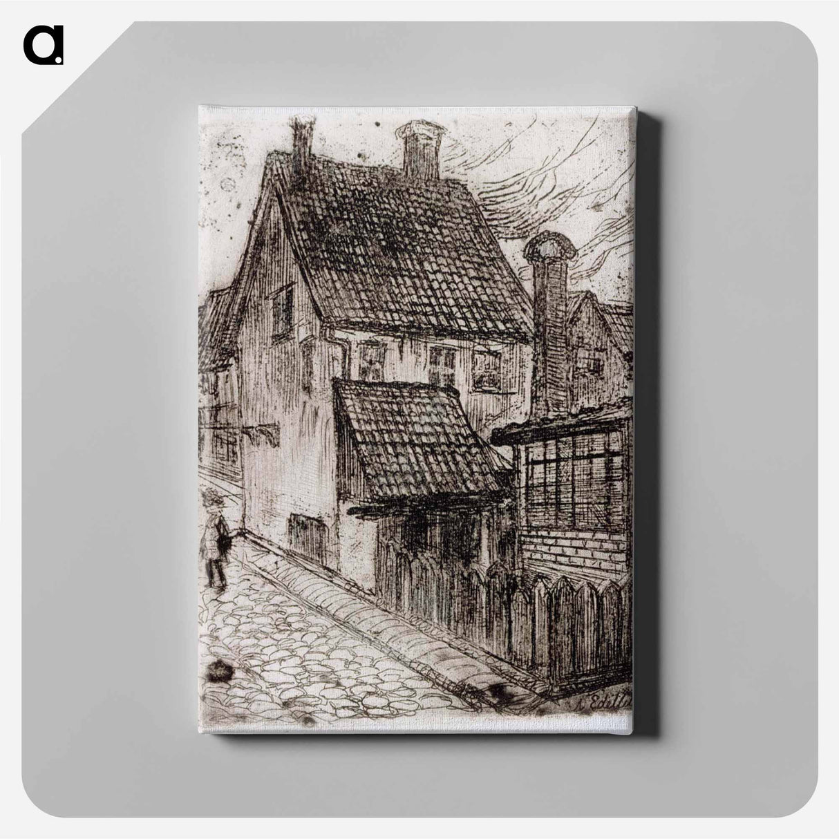 Katu meiningenissä thüringenissä - アルバート エーデルフェルト Canvas.