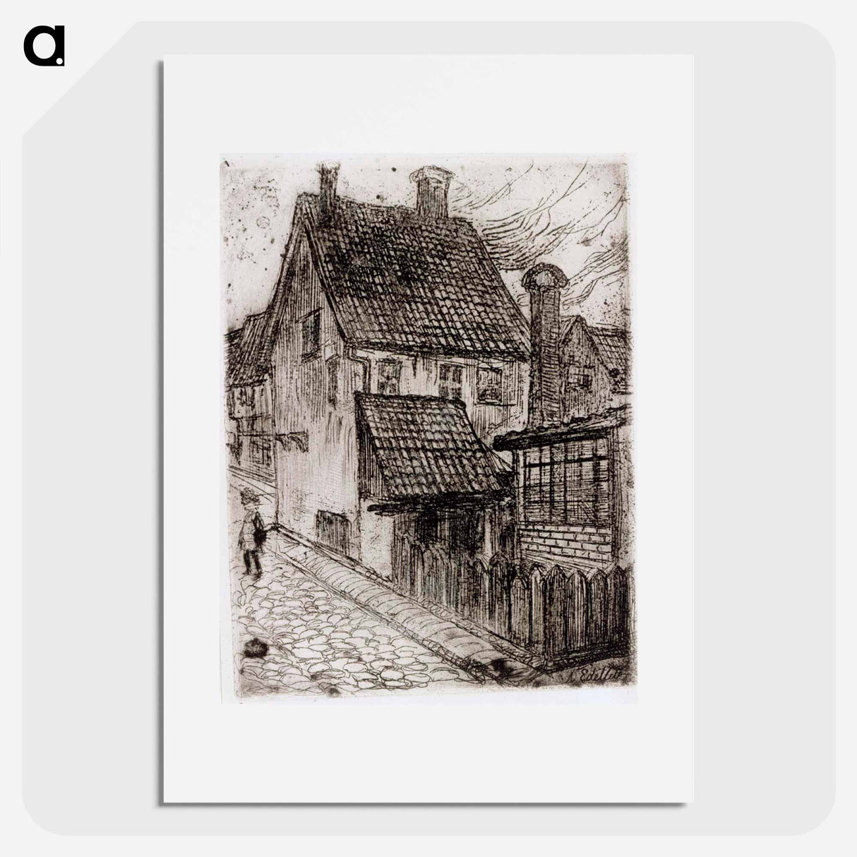 Katu meiningenissä thüringenissä - アルバート エーデルフェルト Poster.