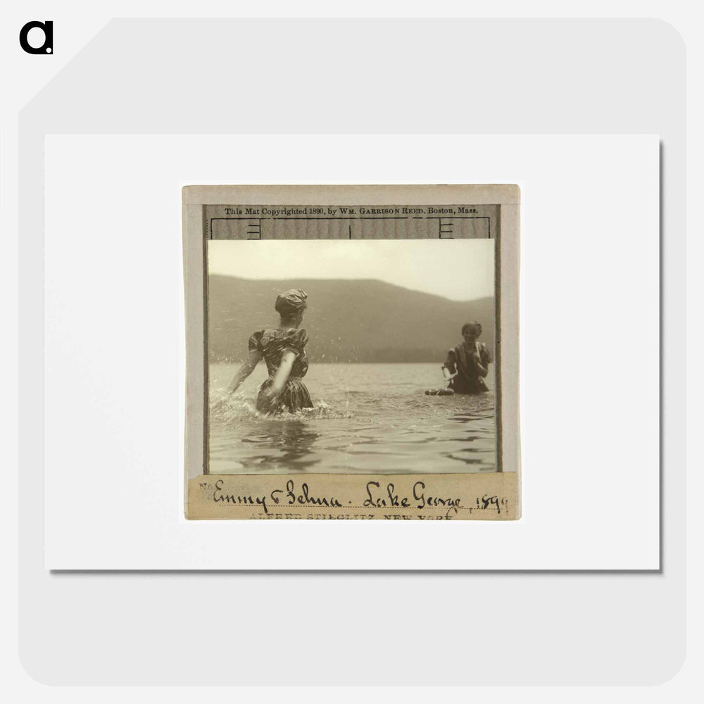 Emmy and Selma, Lake George - アルフレッド スティーグリッツ Poster.