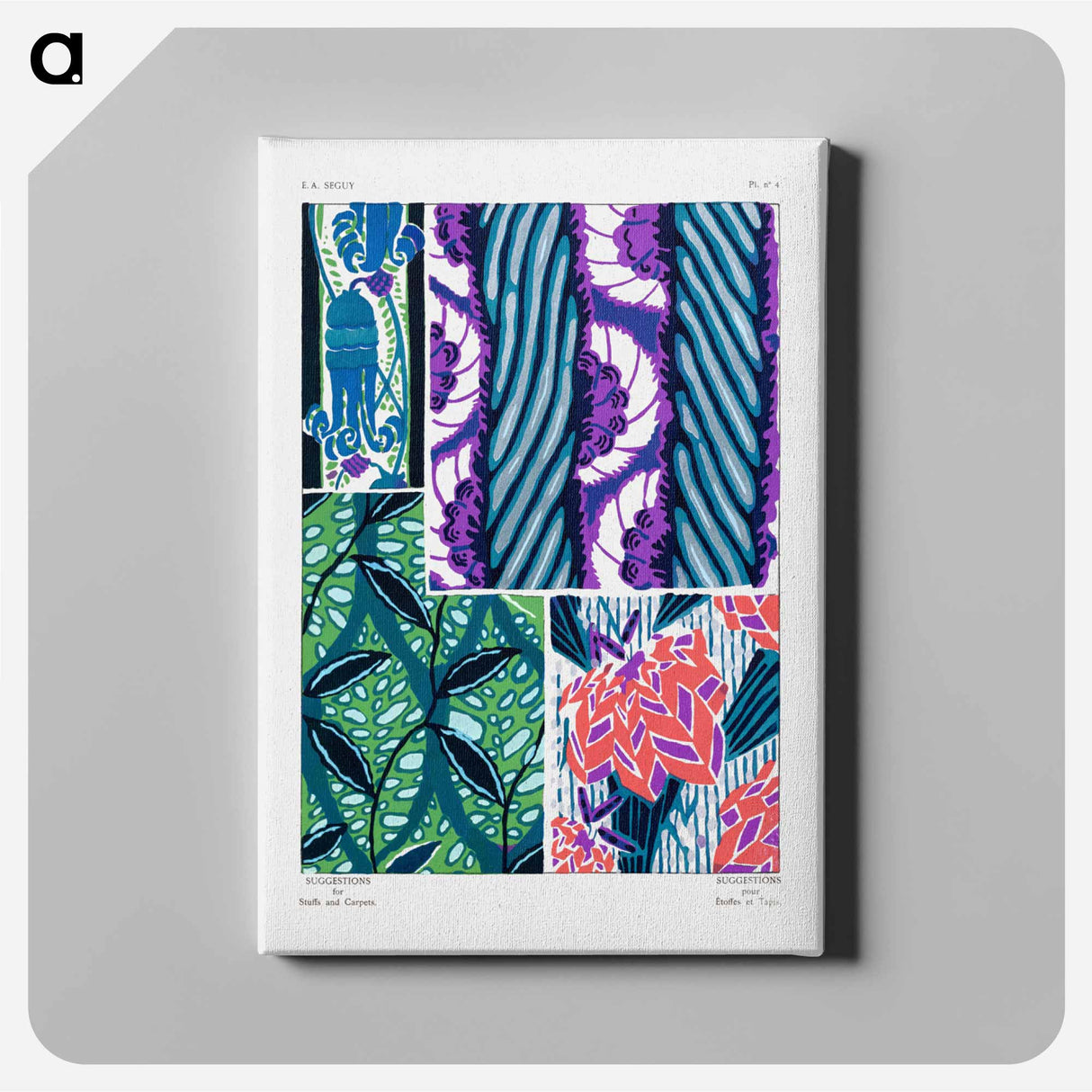 Suggestions pour étoffes et tapis: 60 motifs en couleur - E.A.セギー Canvas.