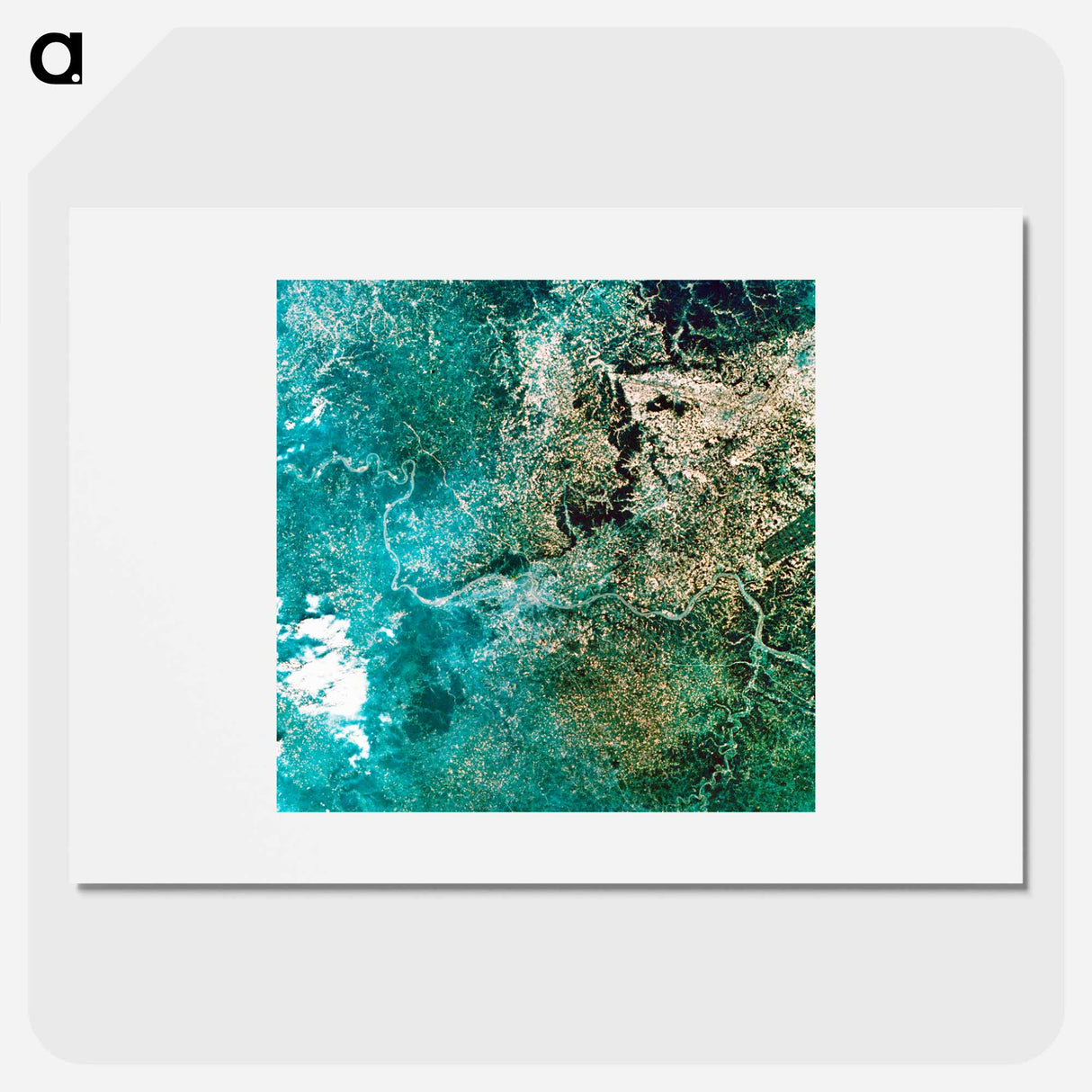 アートポスター-Ohio River Bordering Kentucky and Indiana
- 上空からの地球 Poster.