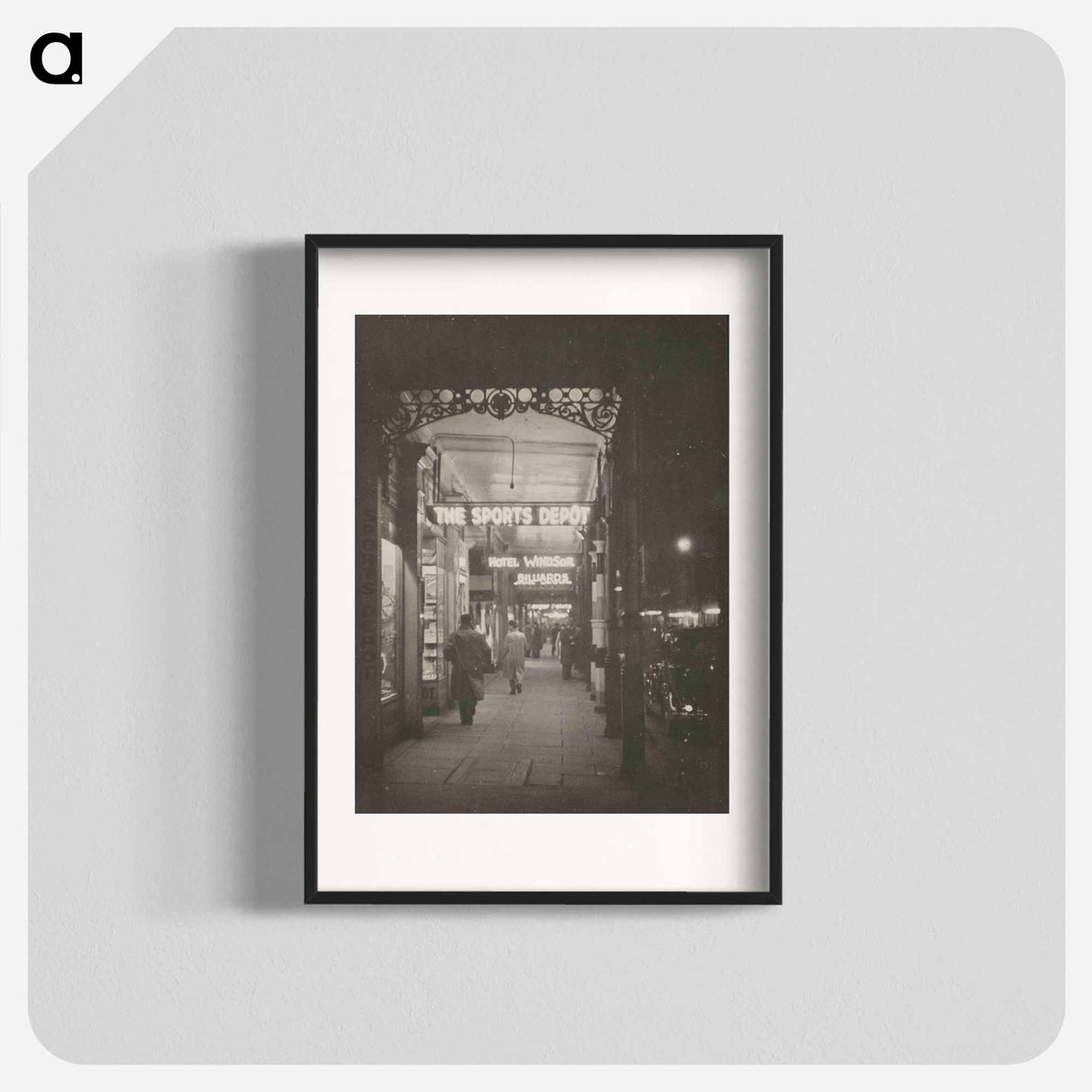 Wellington at night - エリック リー ジョンソン Poster.