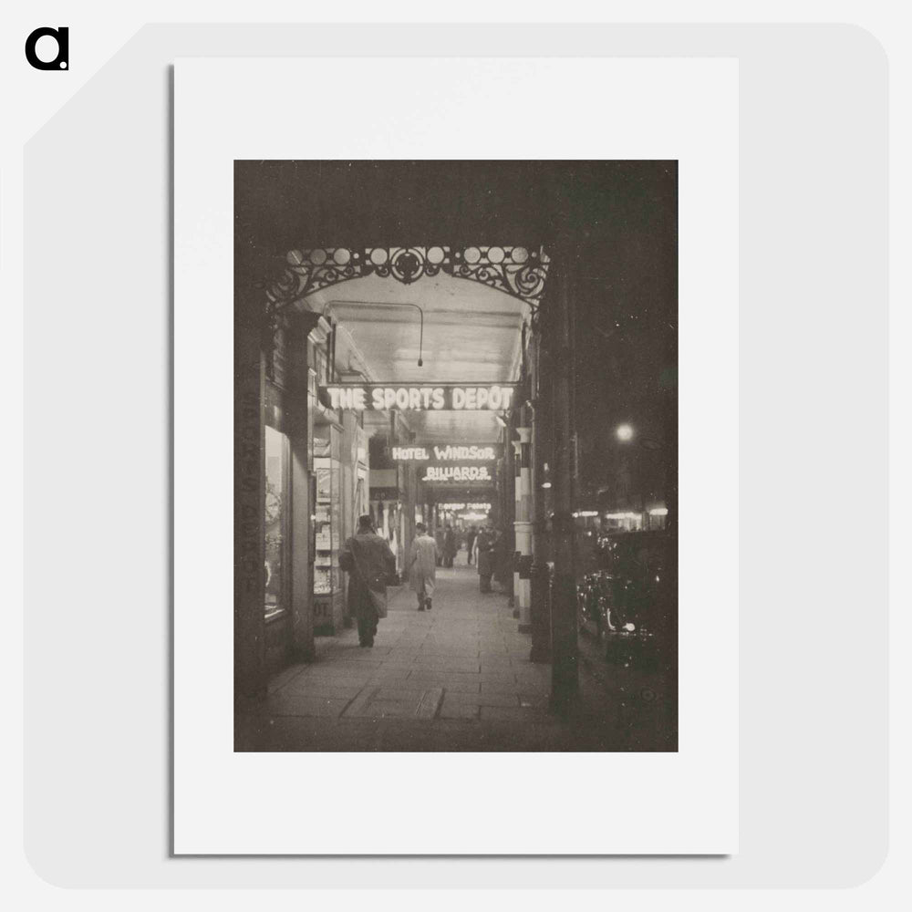 Wellington at night - エリック リー ジョンソン Poster.