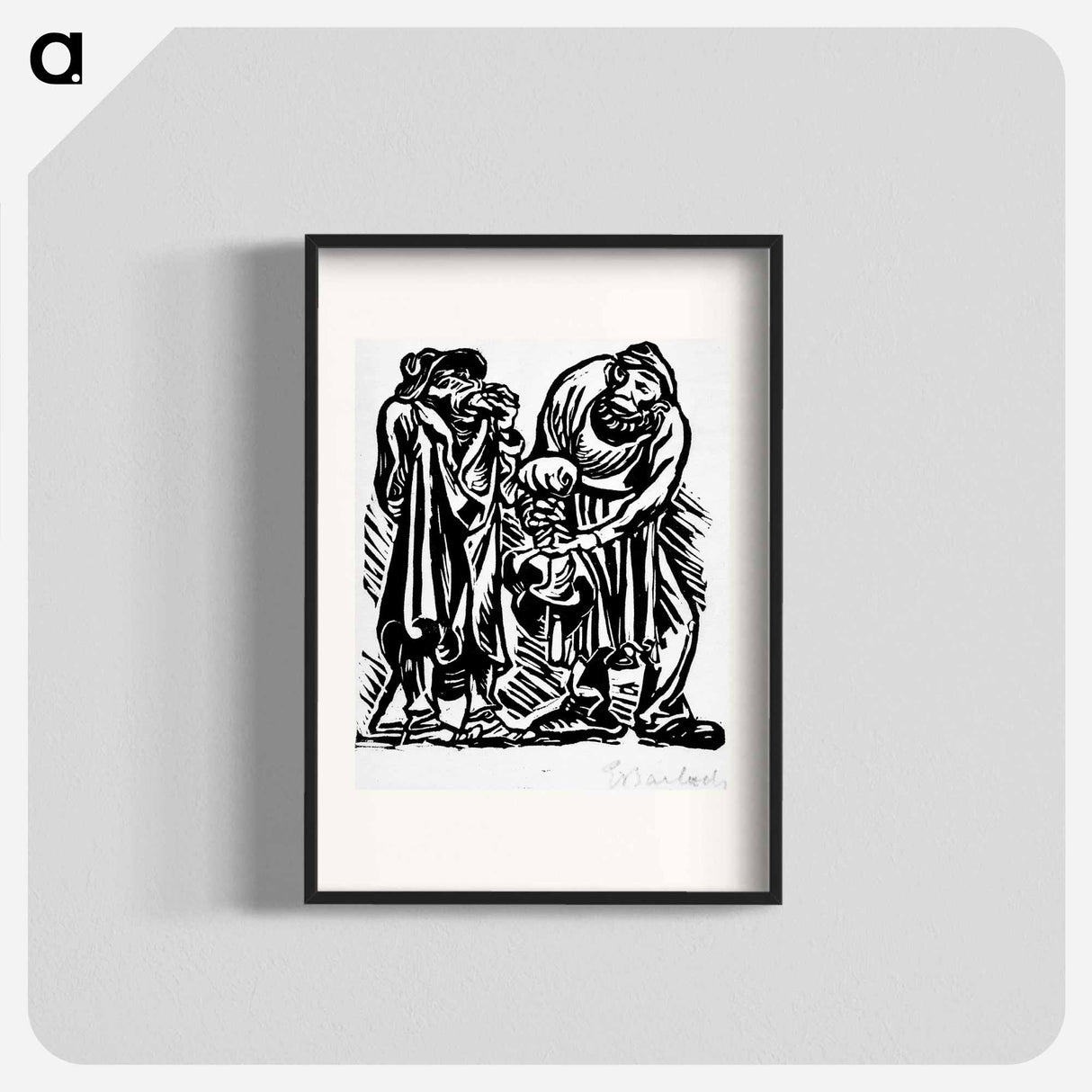 Stonebreaker and red kaiser - エルンスト ハインリヒ バルラッハ Poster.