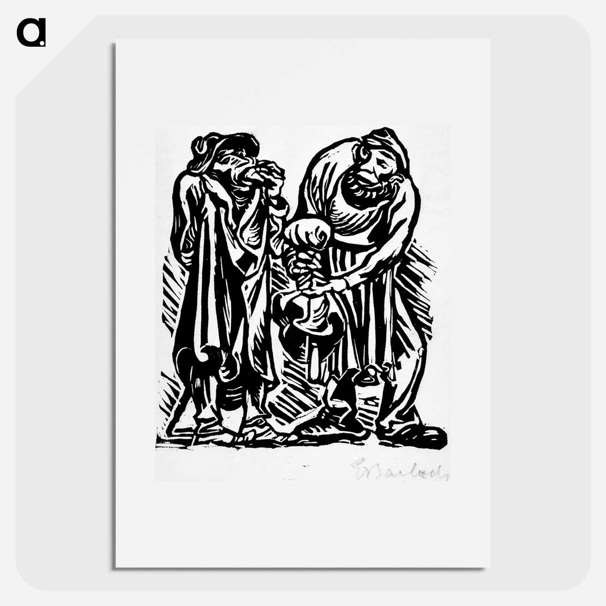 Stonebreaker and red kaiser - エルンスト ハインリヒ バルラッハ Poster.