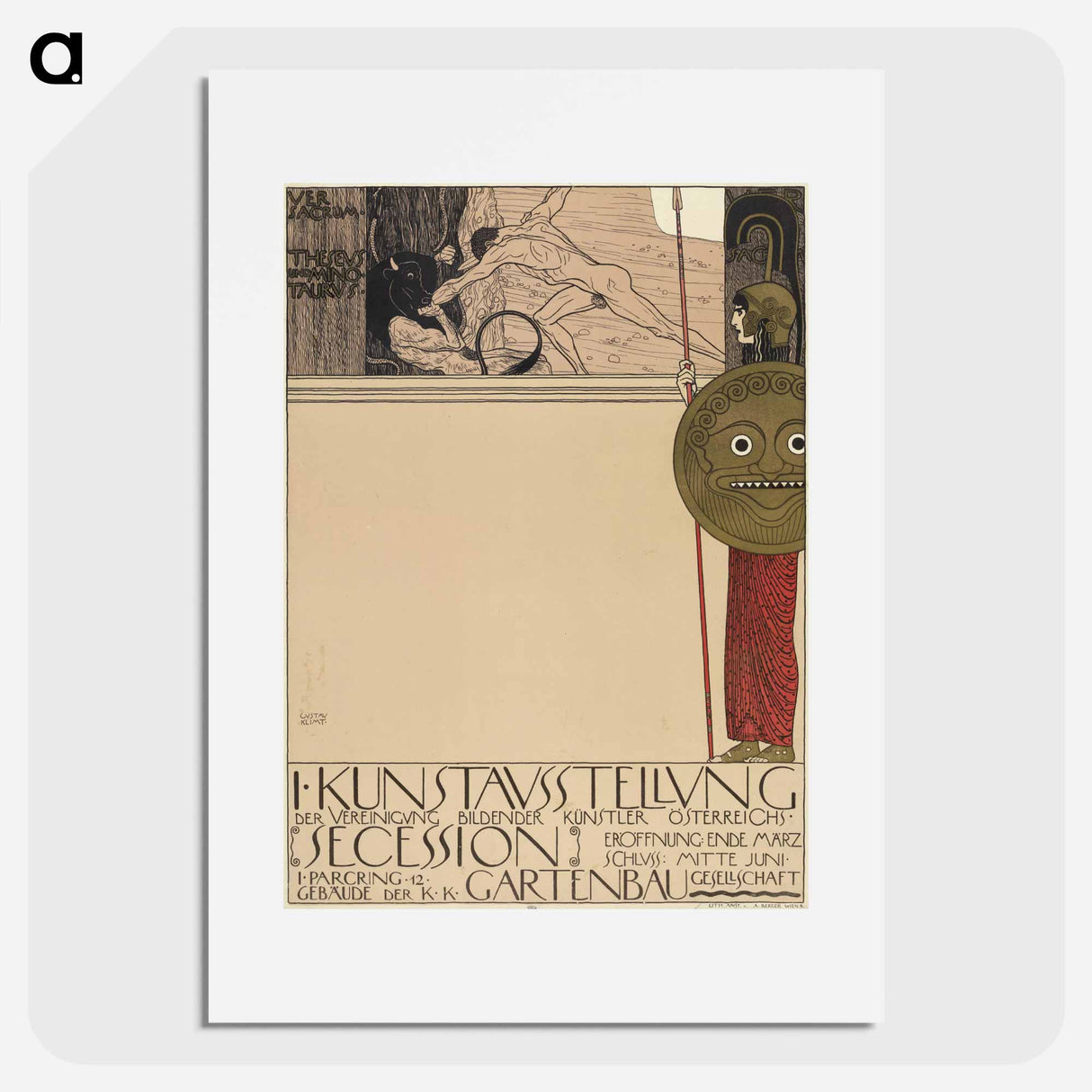 1st Secession exhibition - グスタフ クリムト Poster.