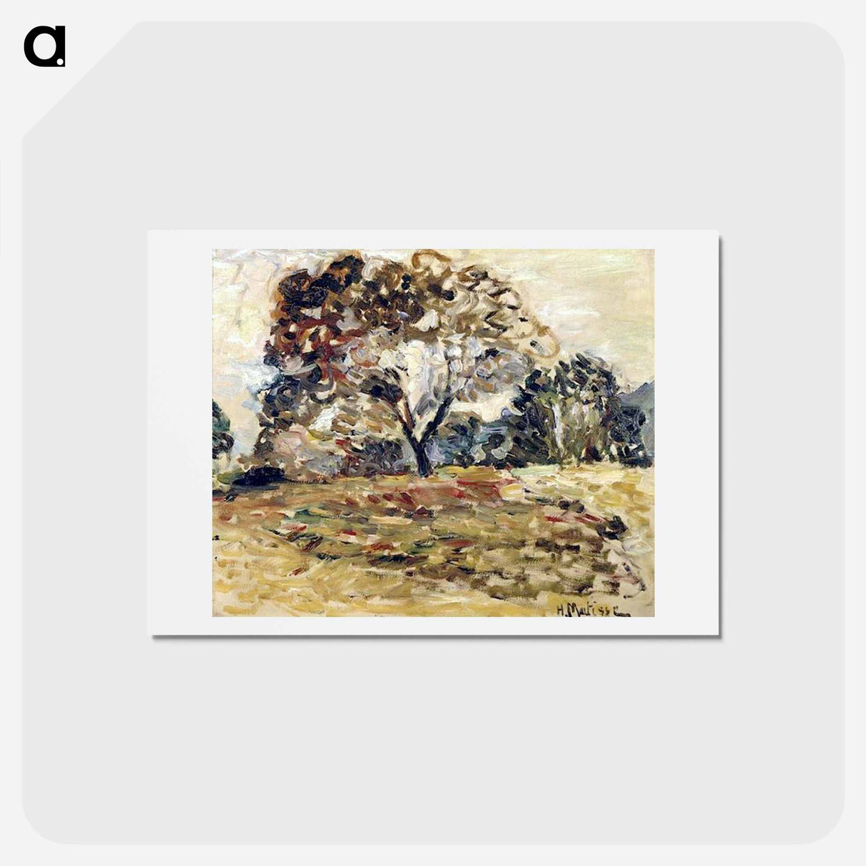 アートポストカード-Landscape of Corsica - アンリ マティス Postcard.