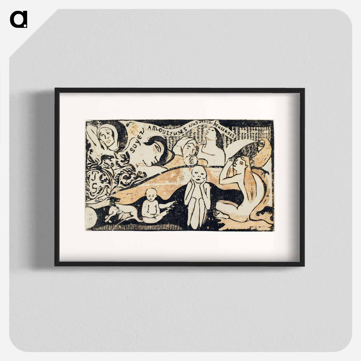 Love, and You Will Be Happy - ポール ゴーギャン Poster.