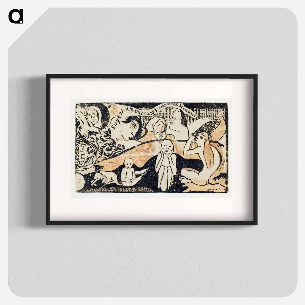 Love, and You Will Be Happy - ポール ゴーギャン Poster.