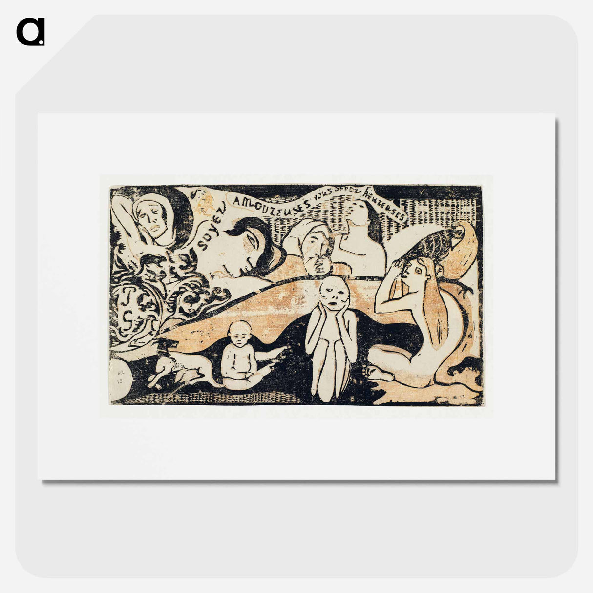 Love, and You Will Be Happy - ポール ゴーギャン Poster.