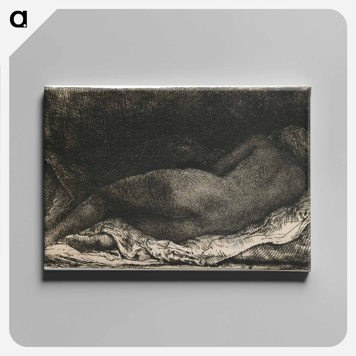 アートパネル-Reclining Woman - レンブラント ファン レイン Canvas.