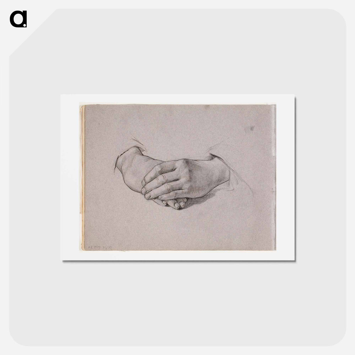 (unknown) part of a sketchbook - アルバート エーデルフェルト Postcard.