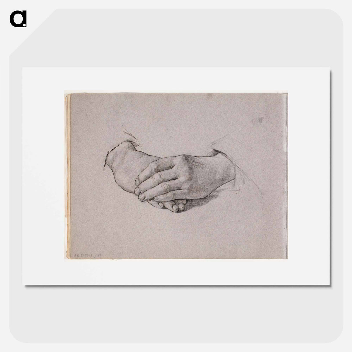 (unknown) part of a sketchbook - アルバート エーデルフェルト Poster.