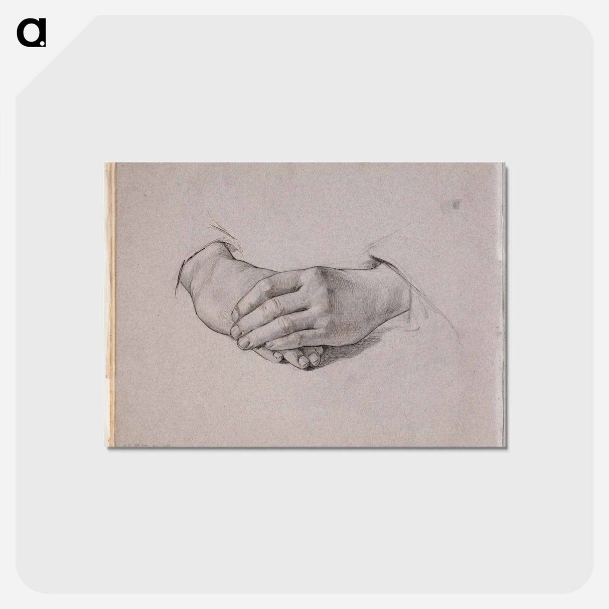 (unknown) part of a sketchbook - アルバート エーデルフェルト Postcard.