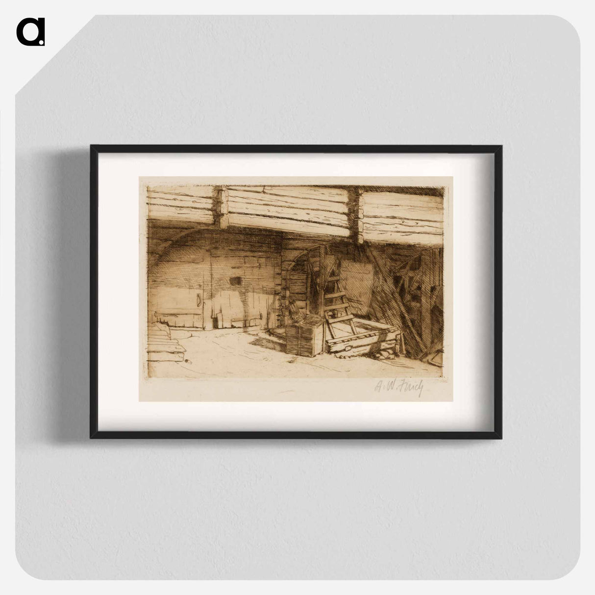 Outbuilding - アルフレッド ウィリアム フィンチ Poster.