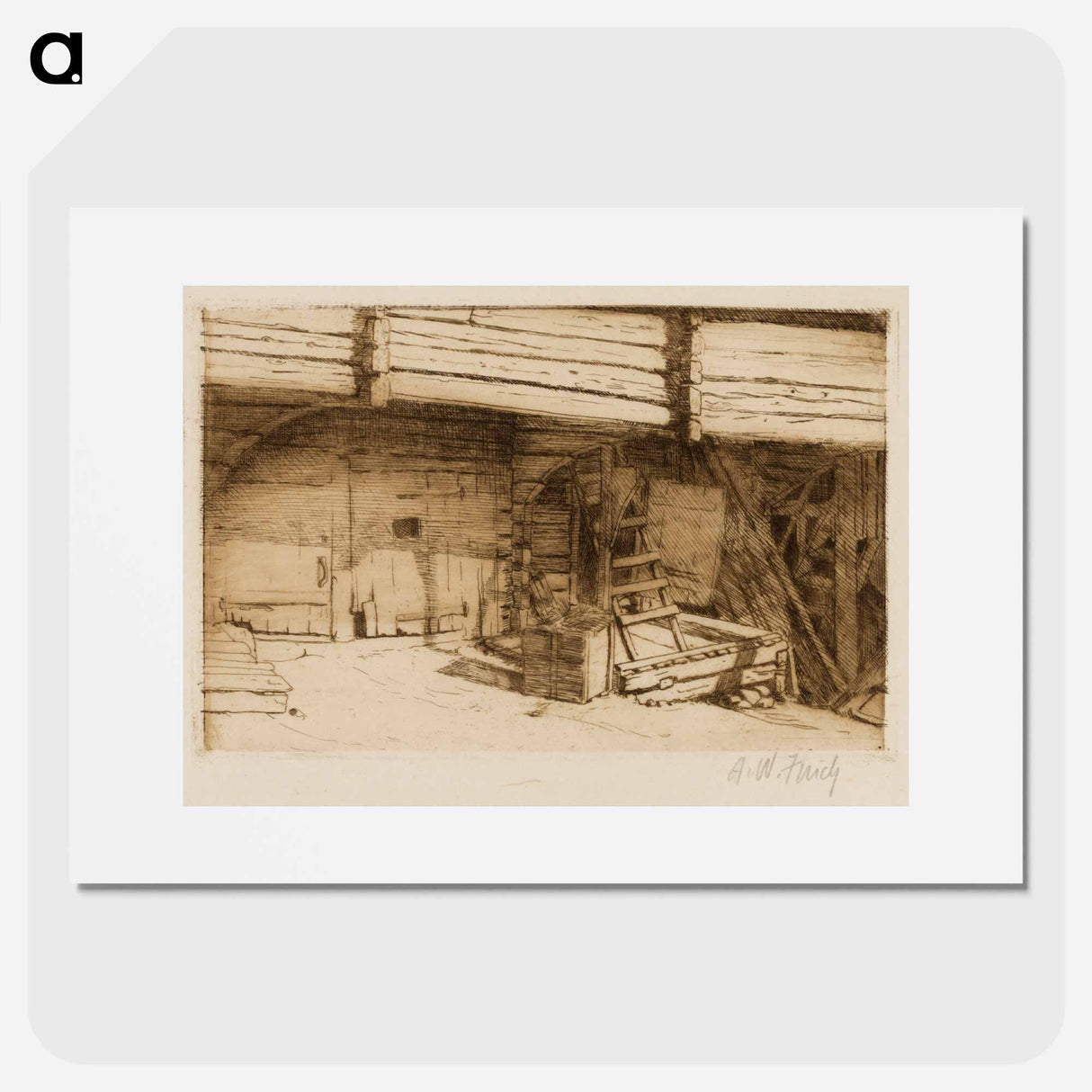 Outbuilding - アルフレッド ウィリアム フィンチ Poster.