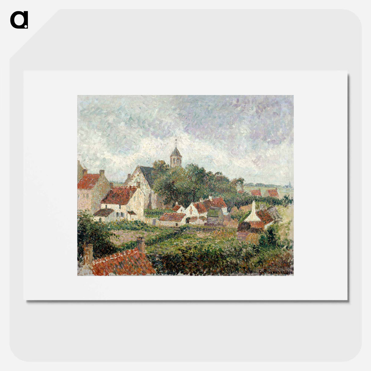 Knocke village - カミーユ ピサロ Poster.