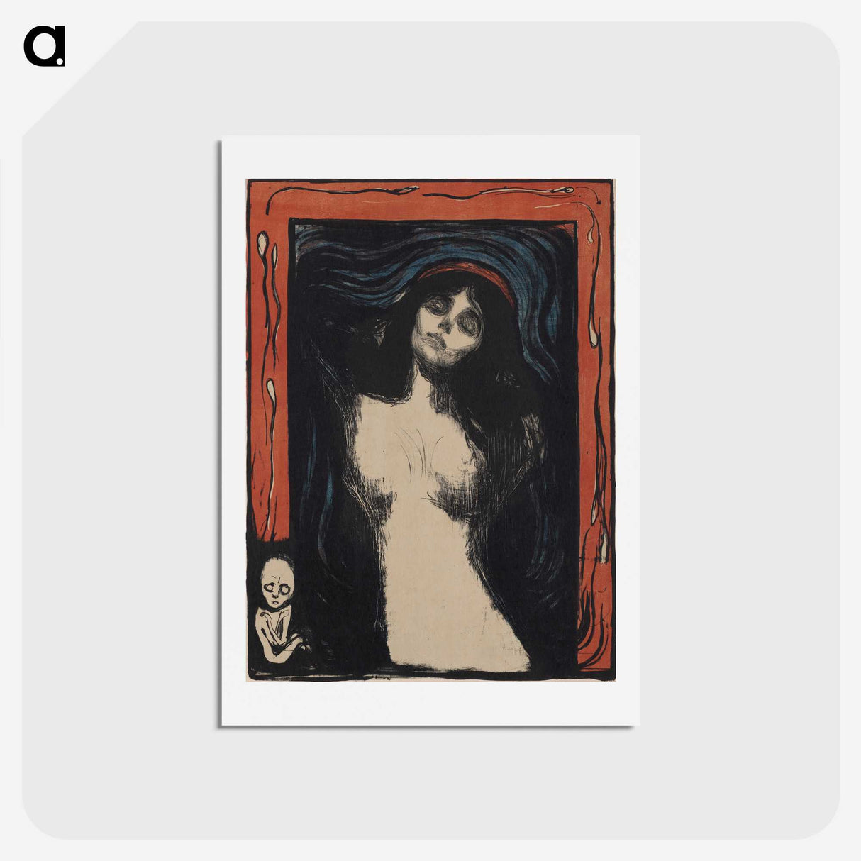 1-61_Edvard-Munch_hagaki