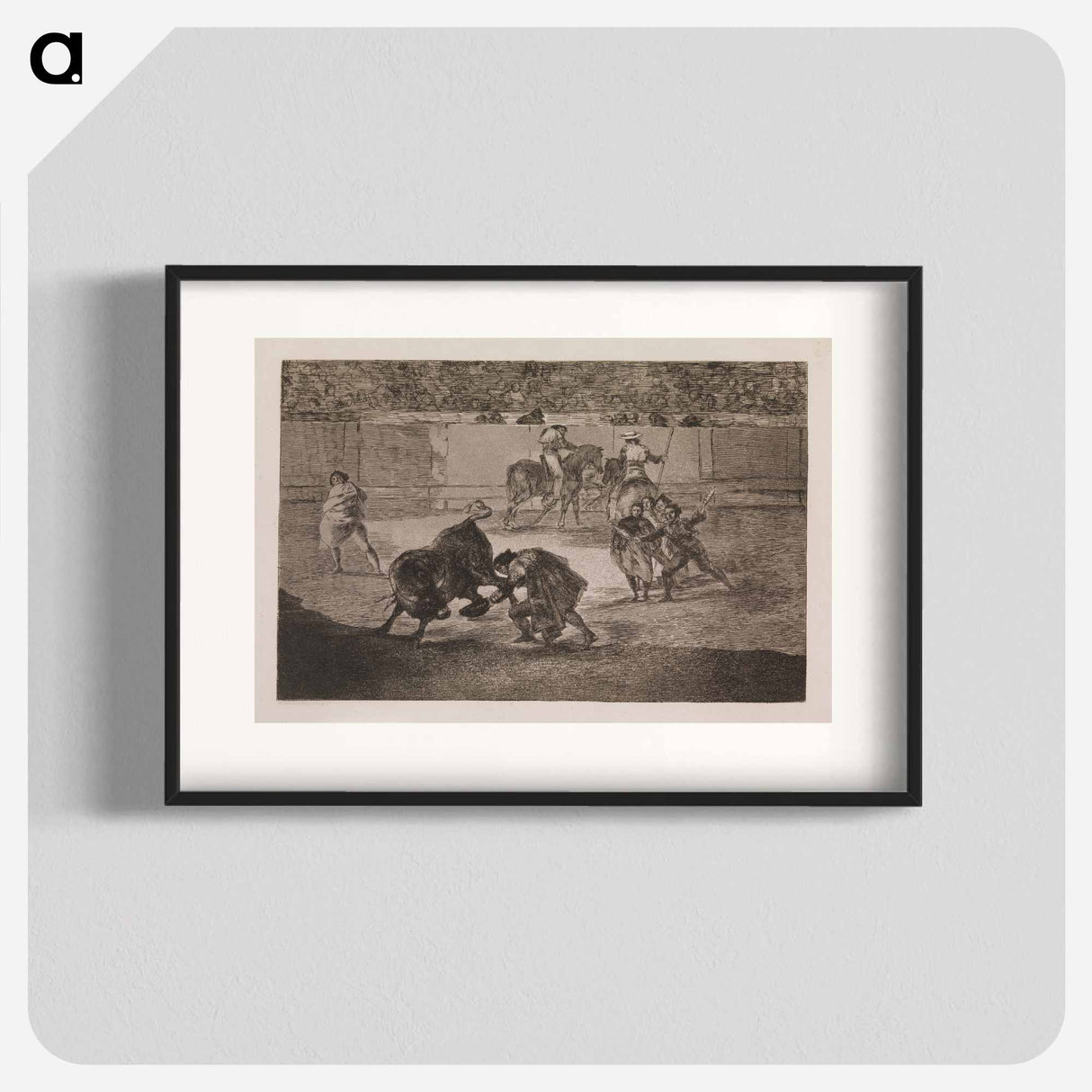 Pepe Illo performs a "recorte" by Francisco Goya - Francisco de Goya Poster.