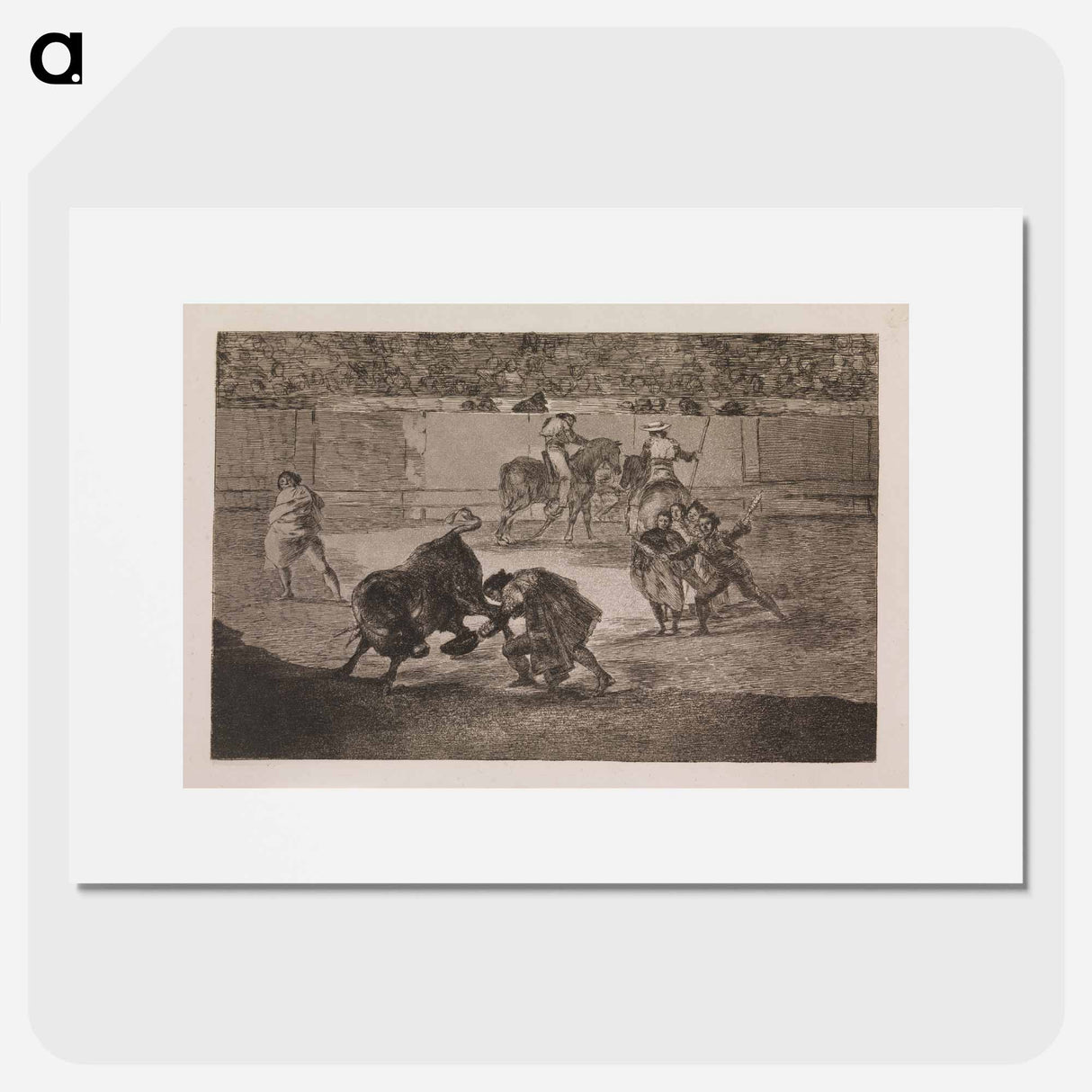 Pepe Illo performs a "recorte" by Francisco Goya - Francisco de Goya Poster.