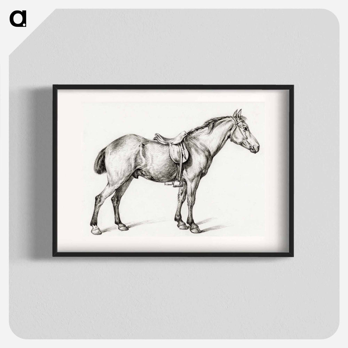 Standing horse - ジャン ベルナール Poster.