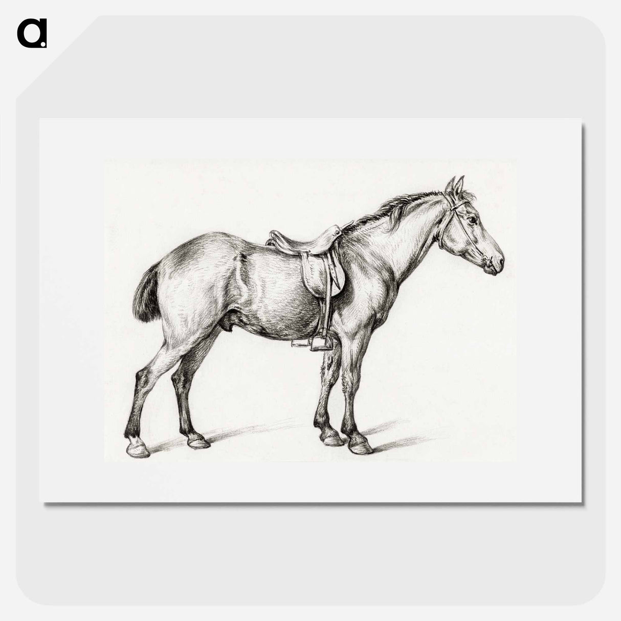 Standing horse - ジャン ベルナール Poster.