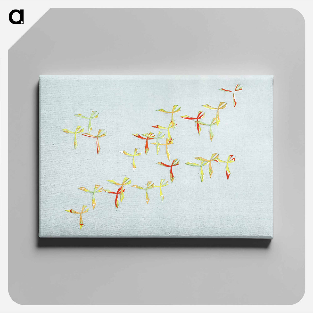 アートパネル-Japanese butterfly - 神坂 雪佳 Canvas.