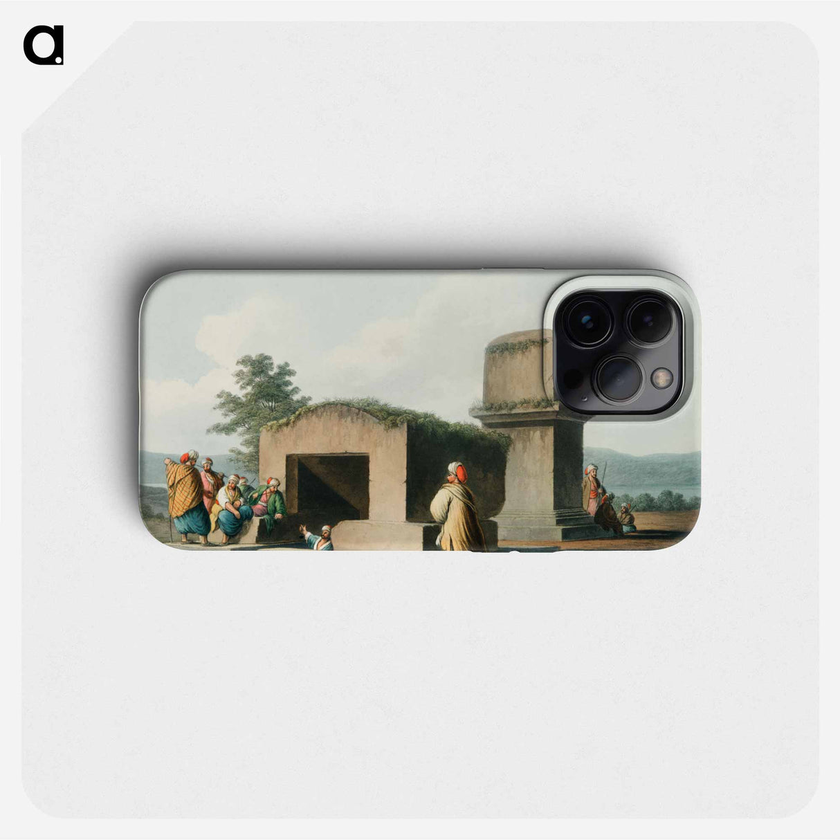 Monument on the Coast of Syria from Views in the Ottoman Dominions, in Europe, in Asia, and some of the Mediterranean islands - オスマン帝国領内の景色 Phone Case.