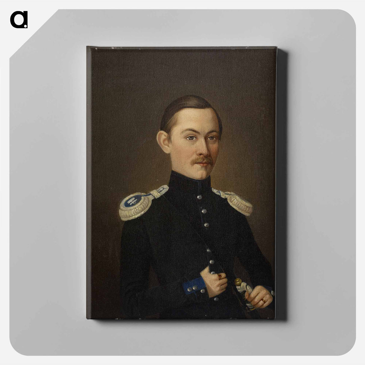 Esikuntakapteeni danielsson - Wilhelm von Wright Canvas.