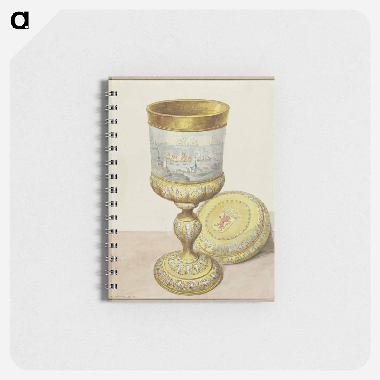 Gouden beker met deksel, geschonken aan Cornelis de Witt ter gelegenheid van de Tocht naar Chatham - アールト シューマン Memo.