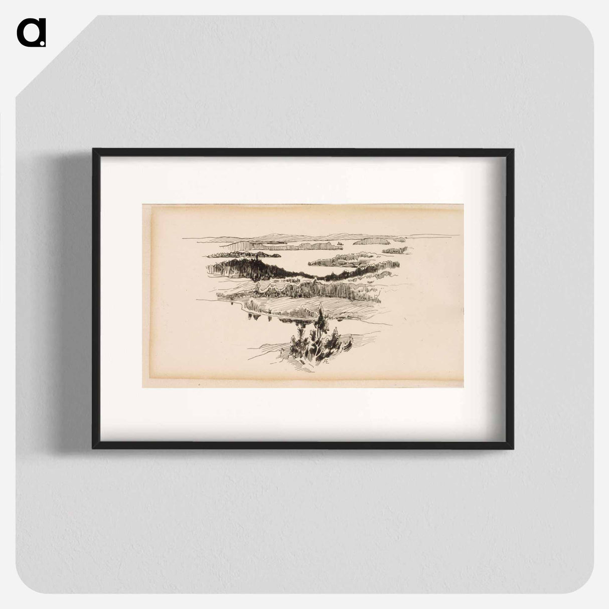 Heinäkuun viides päivä -runon välivinjetti - アルバート エーデルフェルト Poster.