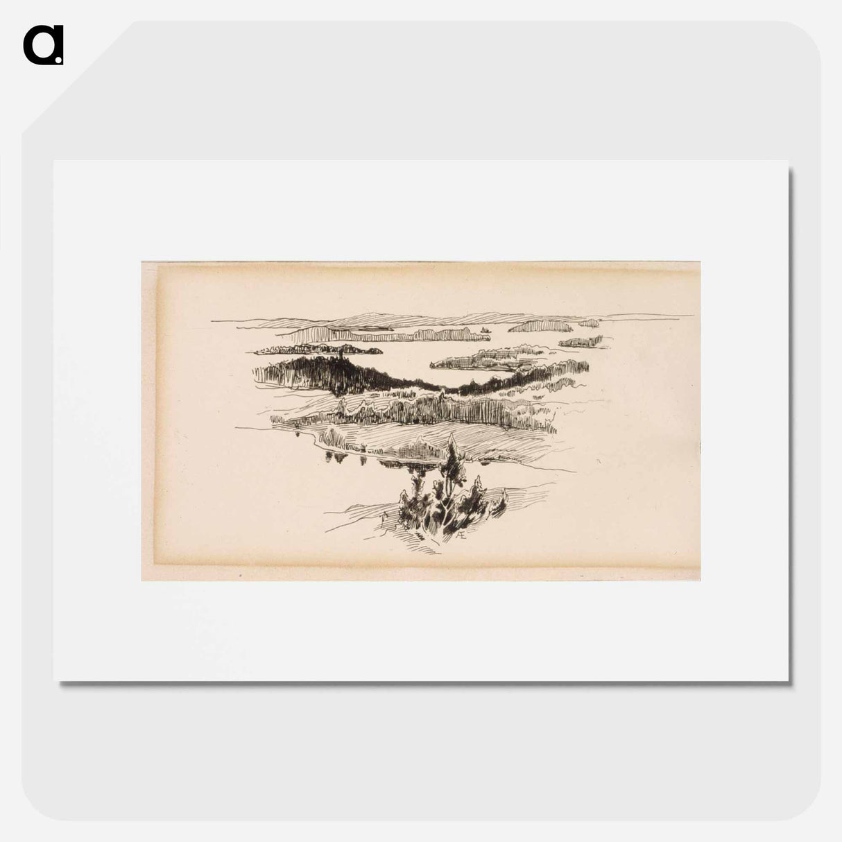 Heinäkuun viides päivä -runon välivinjetti - アルバート エーデルフェルト Poster.