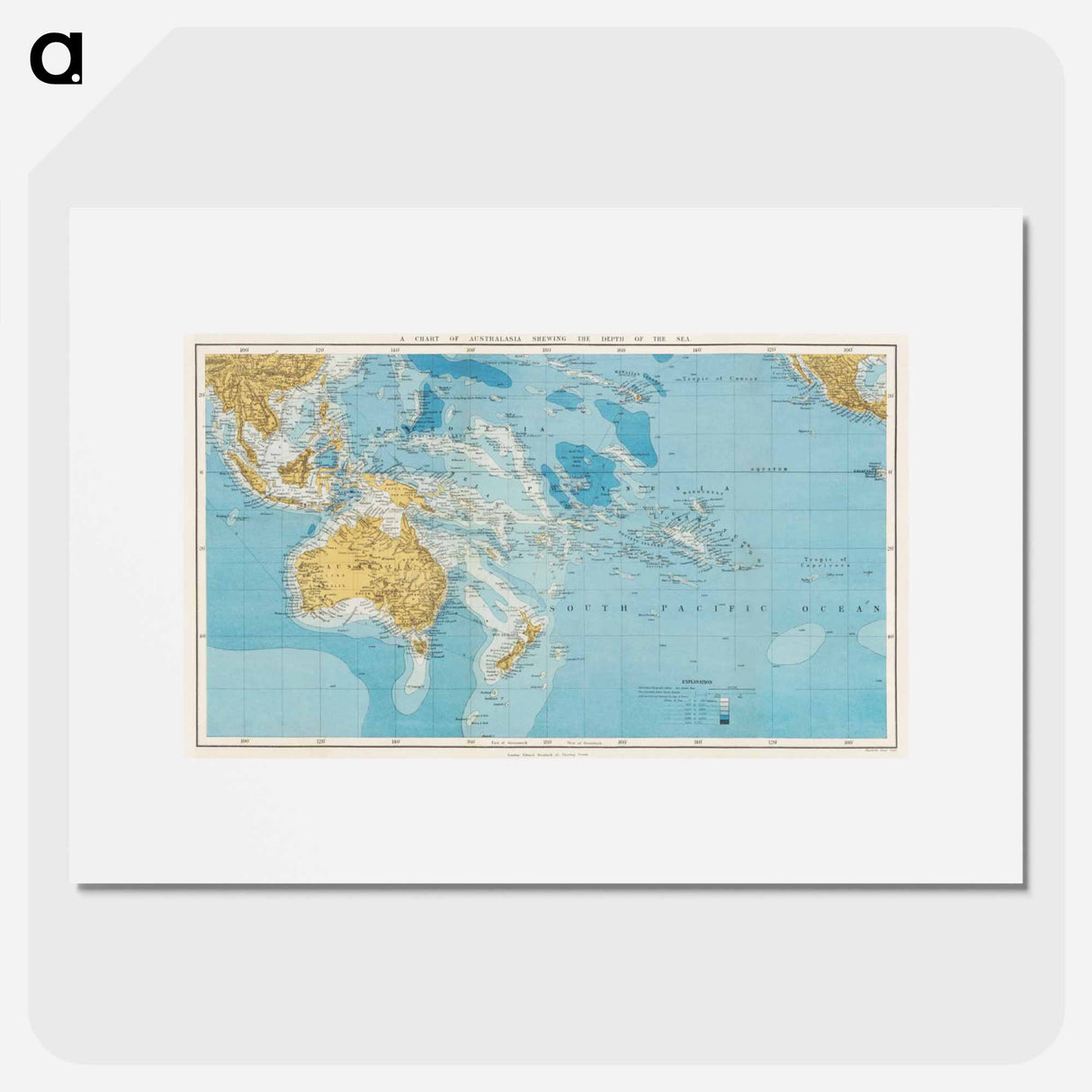 Stanford's Compendium of Geography and Travel - アンティーク地図 Poster.