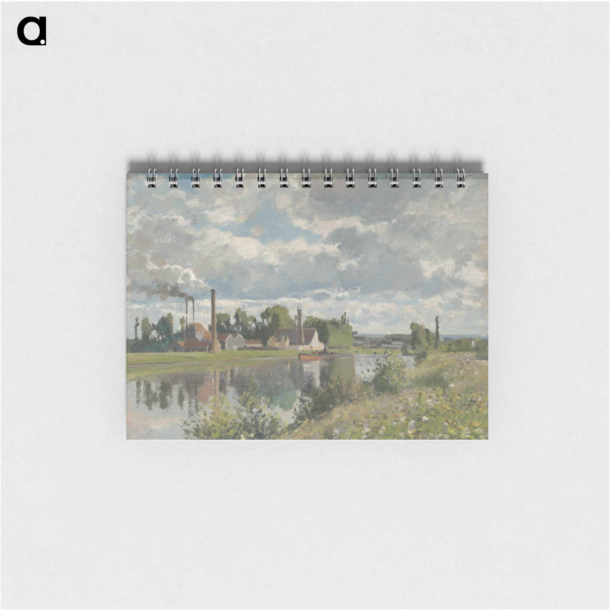 The River Oise near Pontoise - カミーユ ピサロ Memo.