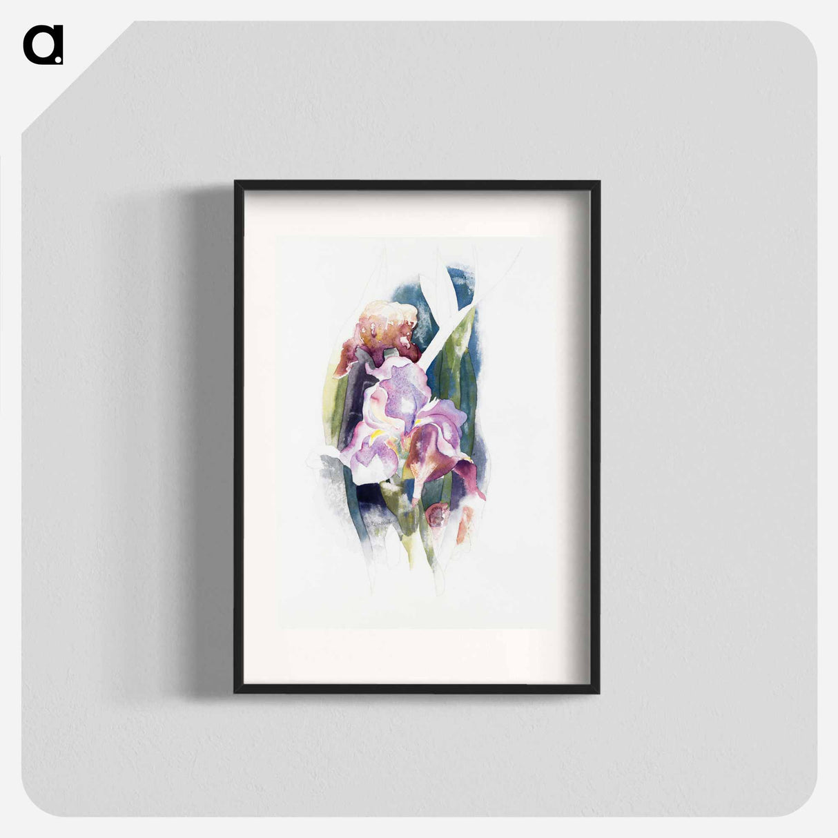 Purple Iris - チャールズ デムス Poster.