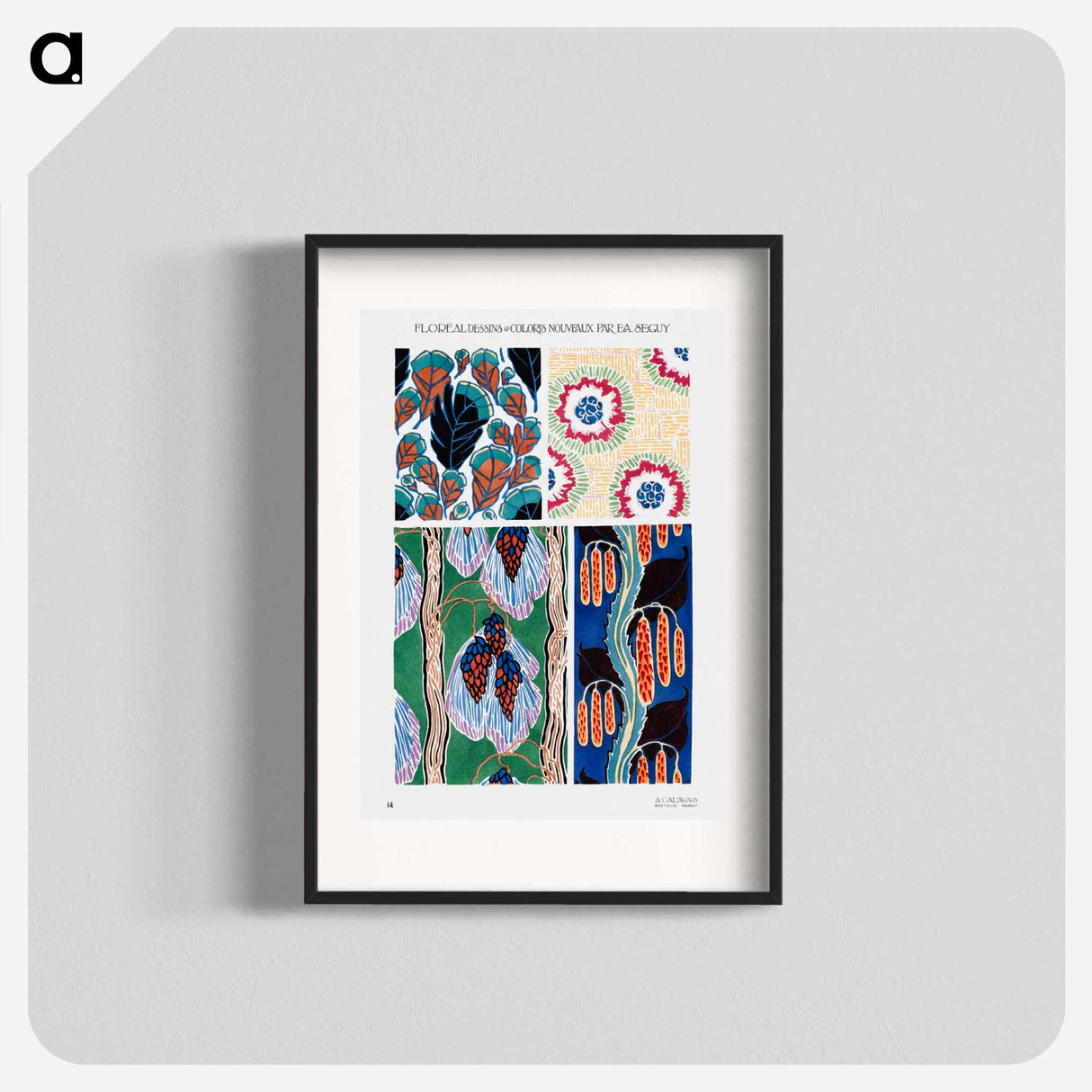 Floréal: dessins and coloris nouveaux - E.A.セギー Poster.