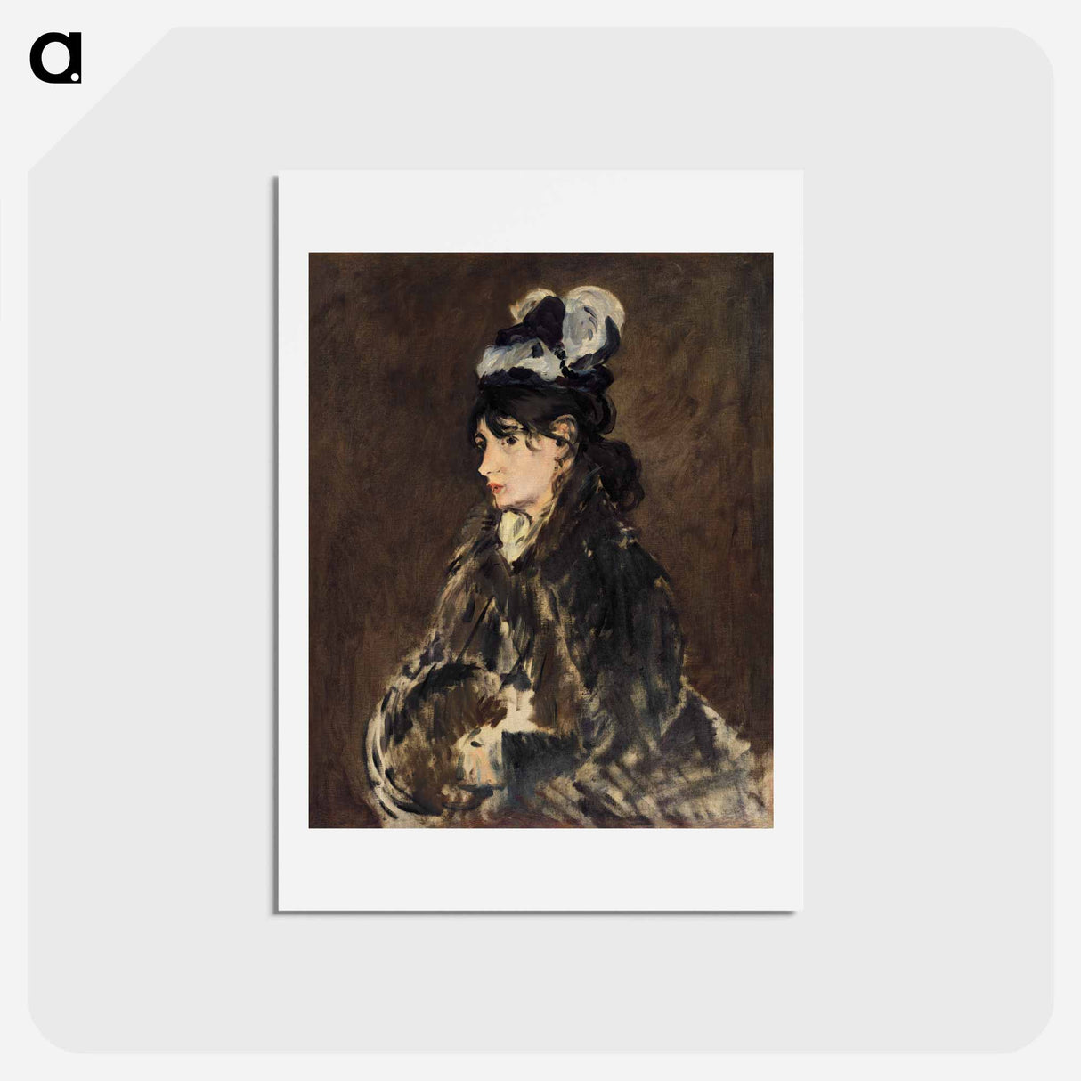 アートポストカード-Berthe Morisot - エドゥアール マネ Postcard.