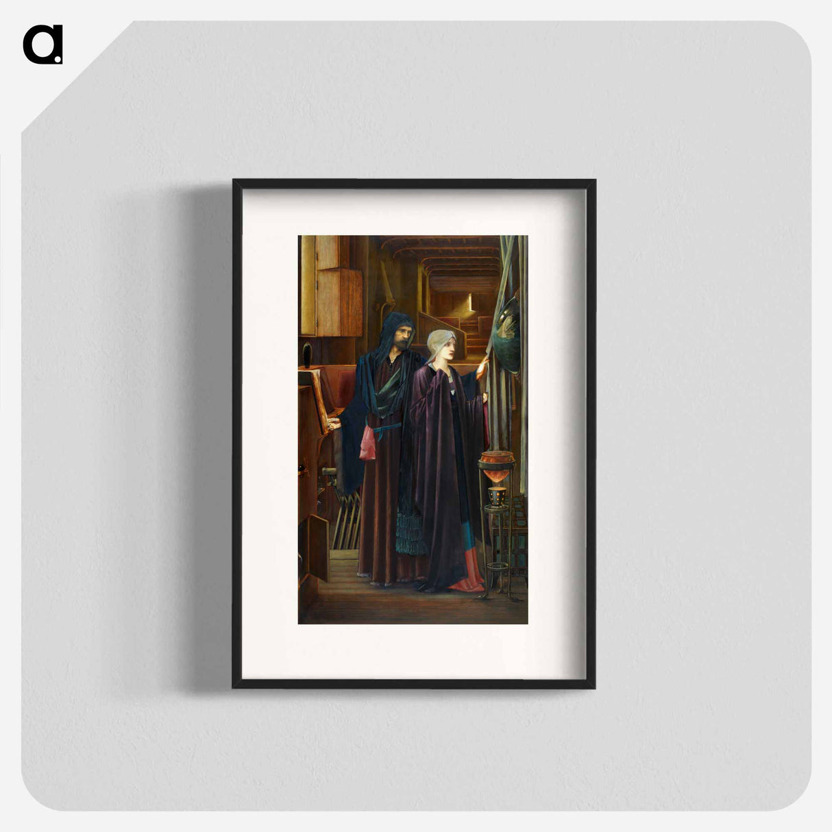 The Wizard - エドワード バーン ジョーンズ Poster.