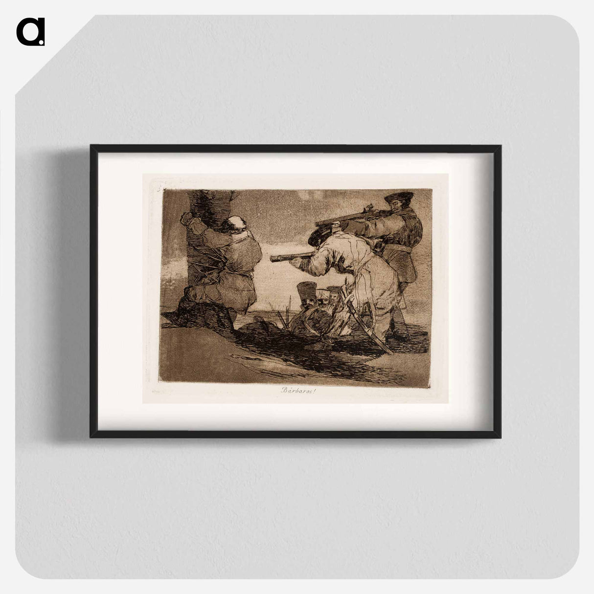 July! (Barbaros!) - Francisco de Goya Poster.