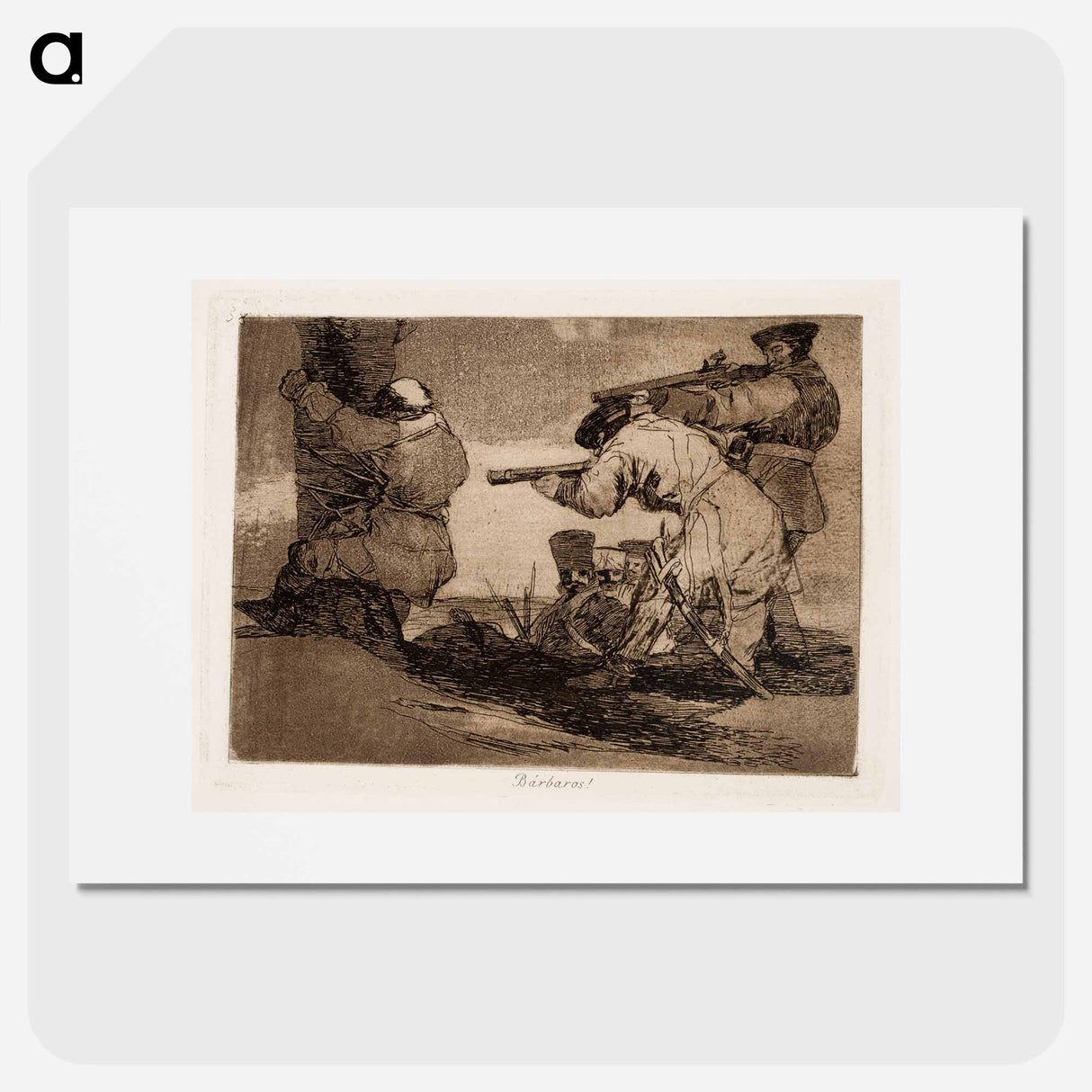 July! (Barbaros!) - Francisco de Goya Poster.