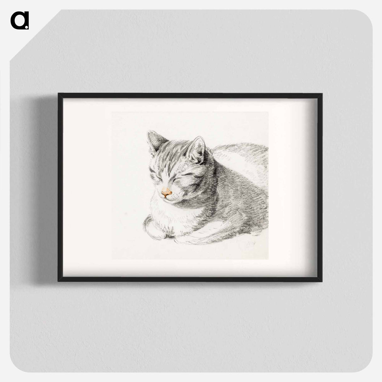 Sketch of a cat - ジャン ベルナール Poster.