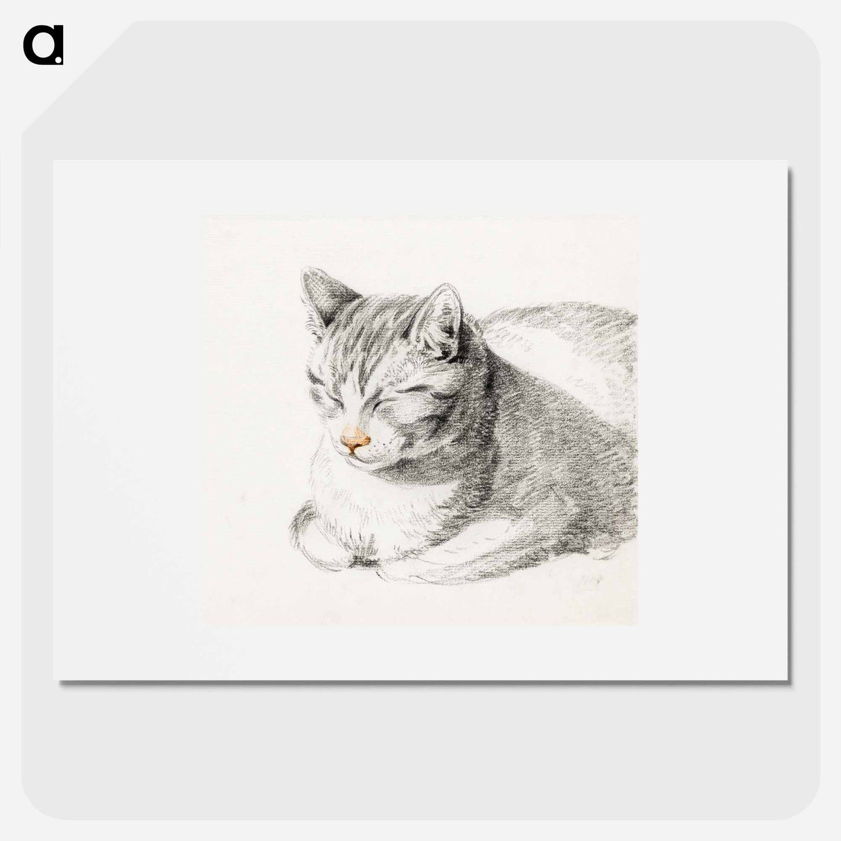 Sketch of a cat - ジャン ベルナール Poster.