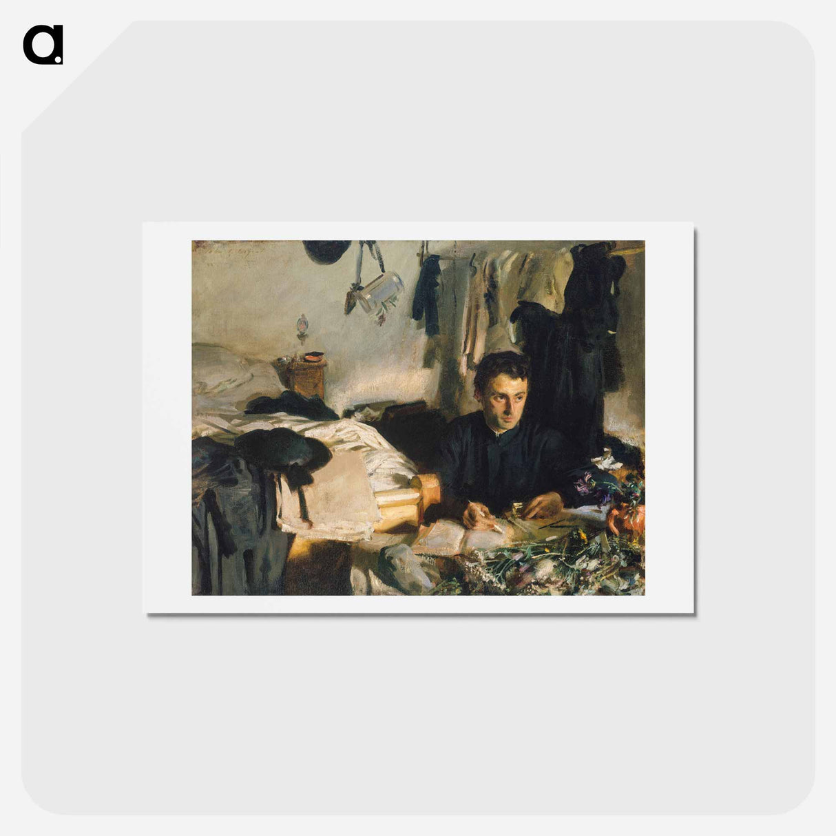 アートポストカード-Padre Sebastiano - ジョン シンガー サージェント Postcard.
