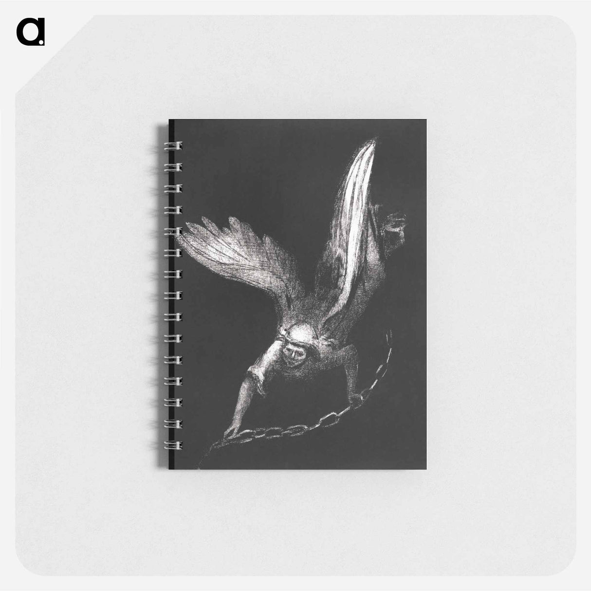 And I Saw an Angel Come Down From Heaven, Having the Key of the Bottomless Pit and a Great Chain in His Hand - オディロン ルドン Memo.