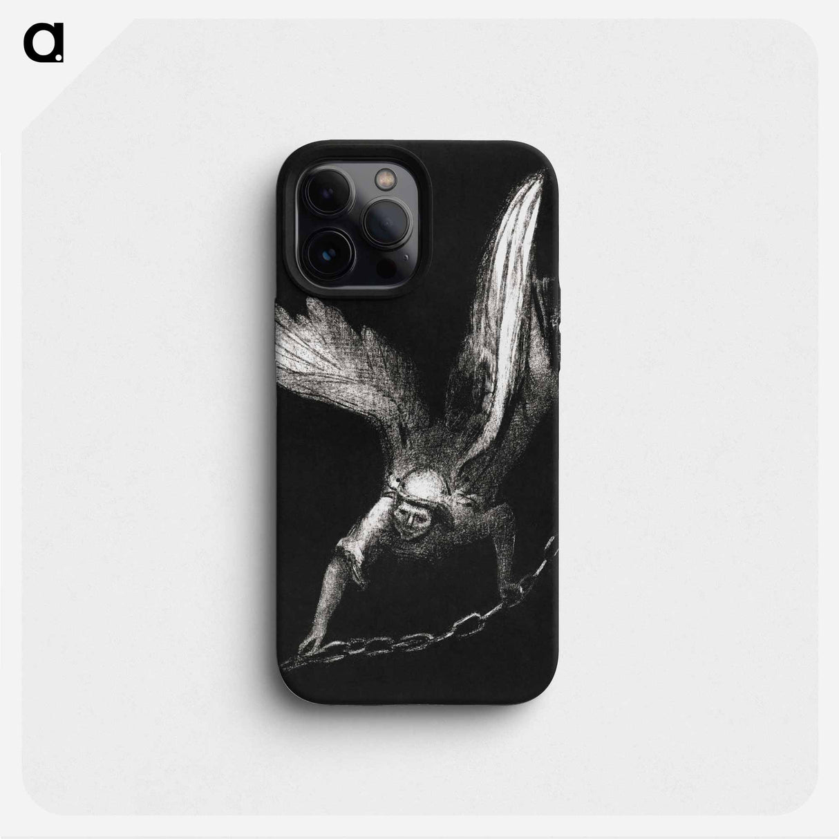And I Saw an Angel Come Down From Heaven, Having the Key of the Bottomless Pit and a Great Chain in His Hand - Odilon Redon Phone Case.