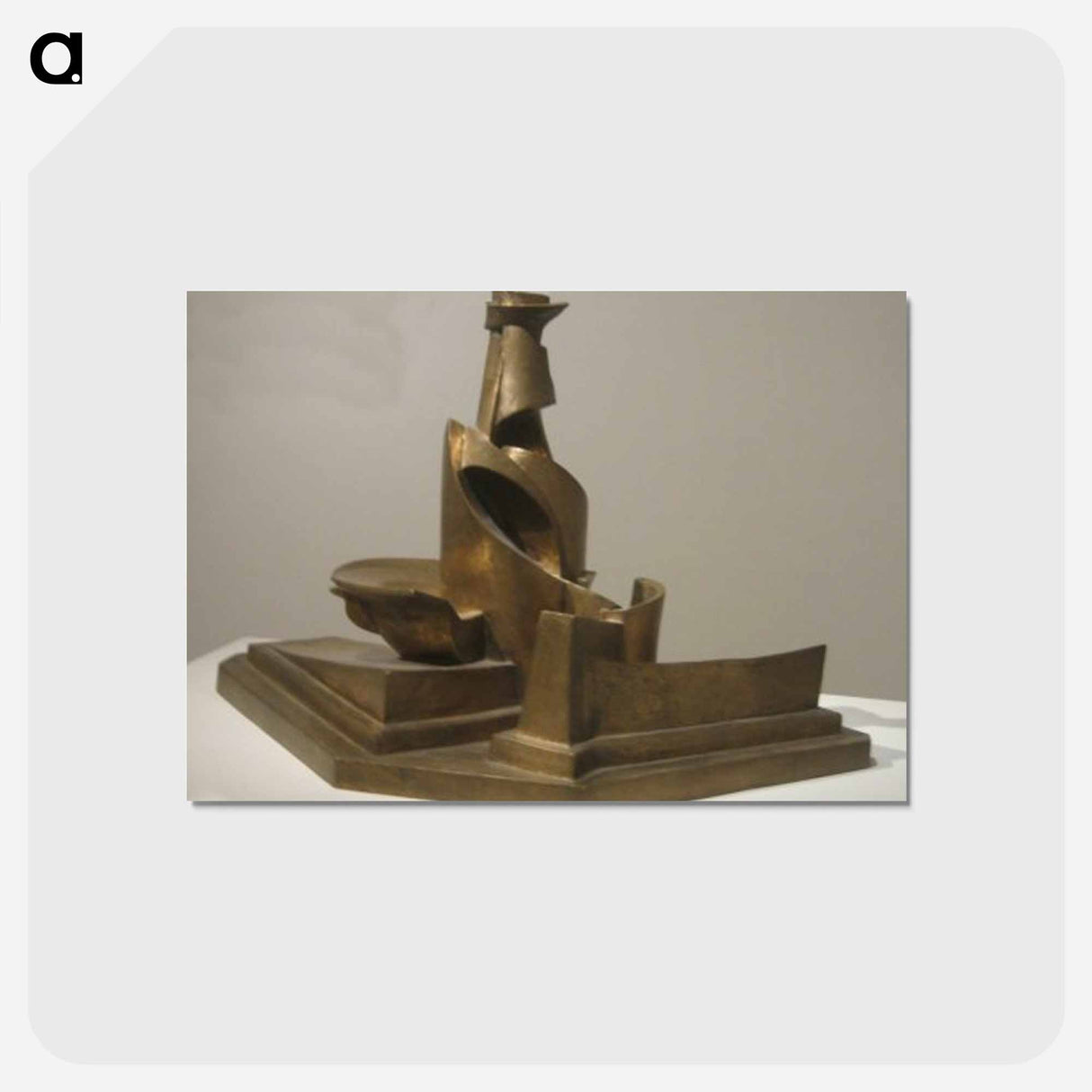 Development of a Bottle in Space - ウンベルト ボッチョーニ Postcard.