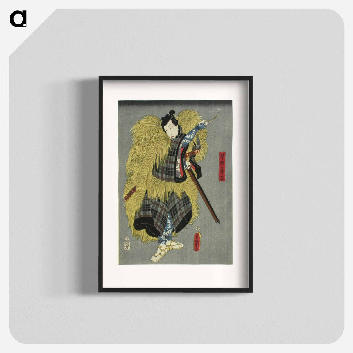 アートポスター-Actor Ichikawa Danjuro VIII in the Play Kanadehon Chushingura
- 歌川 国貞 Poster.