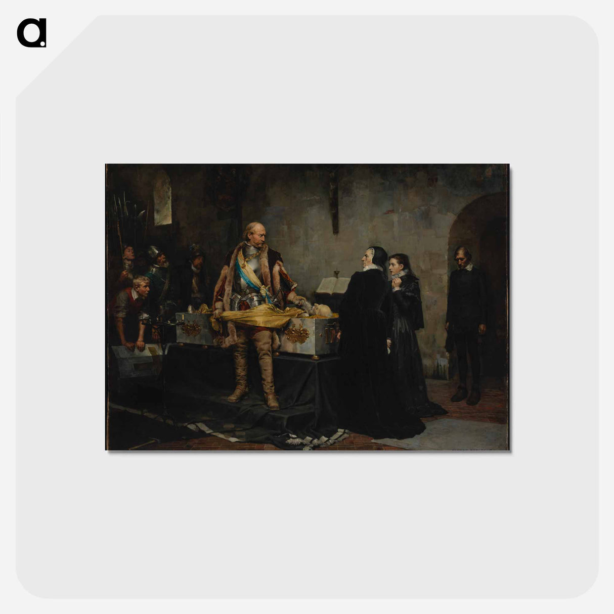 アートポストカード-Duke karl insulting the corpse of klaus fleming - アルバート エーデルフェルト Postcard.